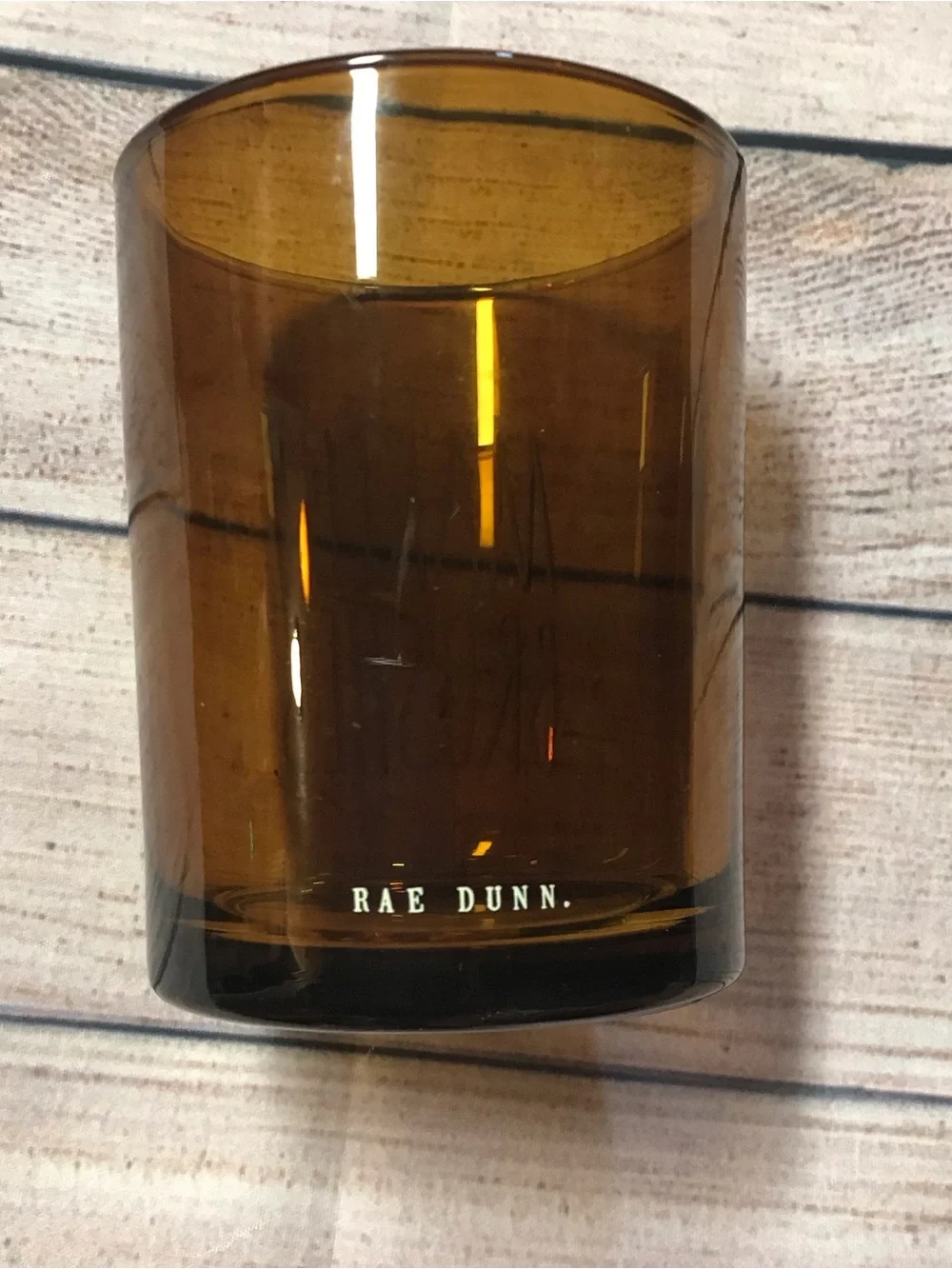 Rae Dunn Amber Glass 